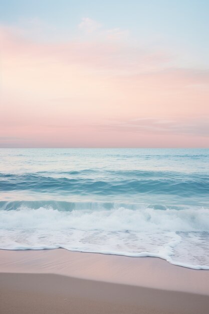 Blick auf den Strand mit Meerwasser