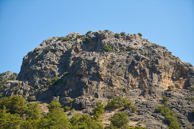 Blick auf die Berge aus der Ferne