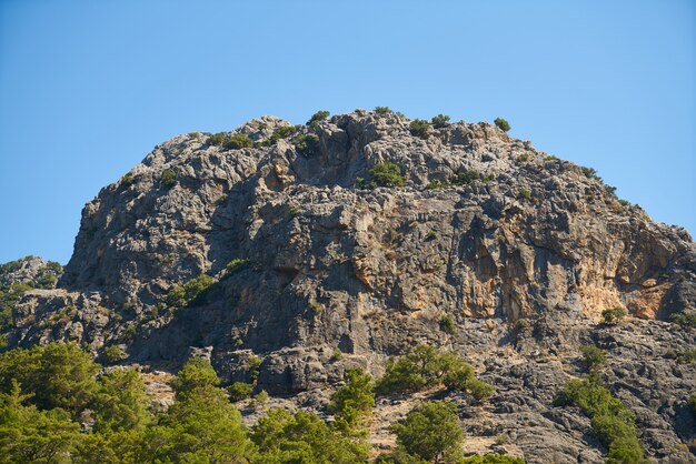 Blick auf die Berge aus der Ferne