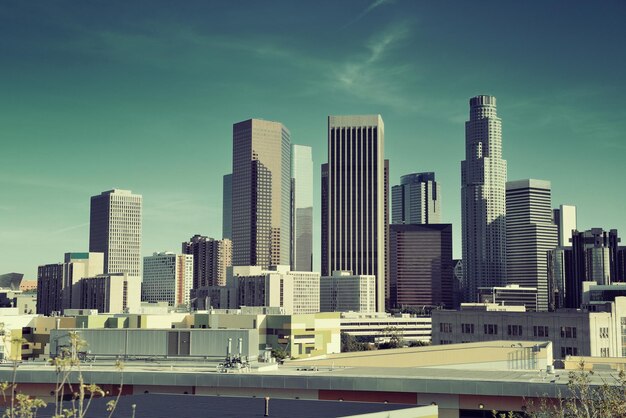 Blick auf die Innenstadt von Los Angeles mit urbanen Architekturen.