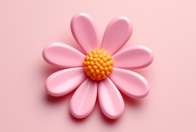 Blick auf eine wunderschöne 3D-Blume