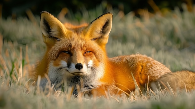 Kostenloses Foto blick auf einen fuchs in der natur mit vielen details