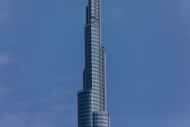 Blick auf einen höchsten Turm der Welt Burj Khalifa, Dubai Vereinigte Arabische Emirate