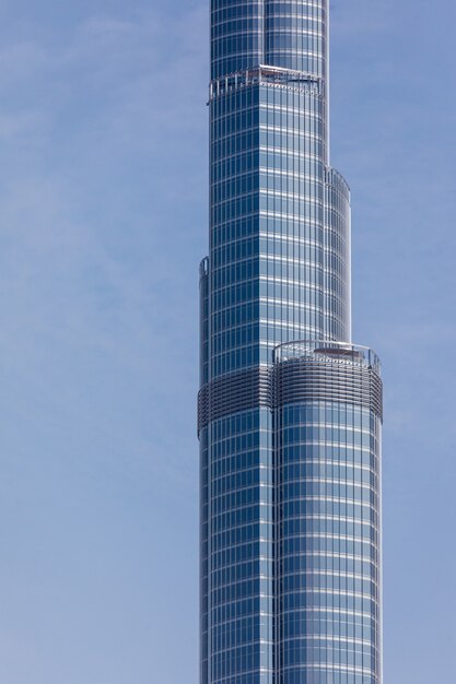 Blick auf einen höchsten Turm der Welt Burj Khalifa, Dubai Vereinigte Arabische Emirate