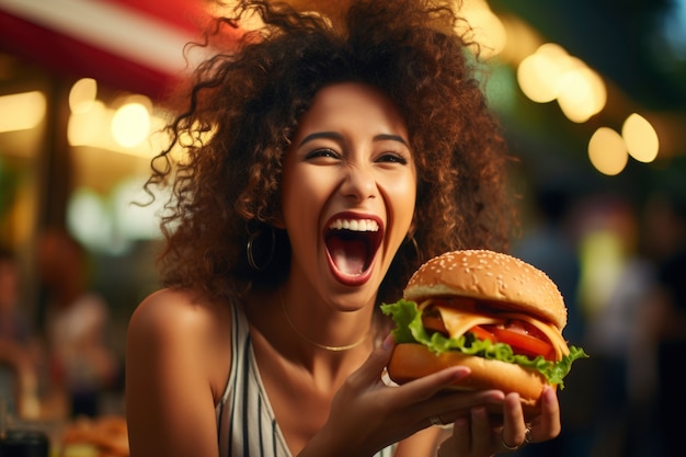 Kostenloses Foto blick auf einen leckeren burger mit käse und fleisch