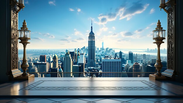 Blick auf New York mit dem Empire State Building