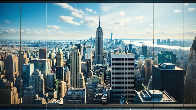 Blick auf New York mit dem Empire State Building