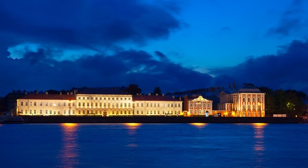 Blick auf St. Petersburg in der Nacht