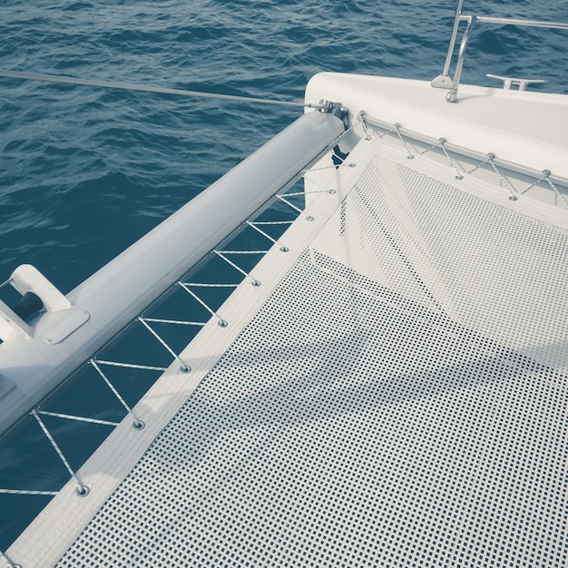 Blick von der Yacht Verkehr auf dem Meer - Vintage Effekt Stil Bilder.