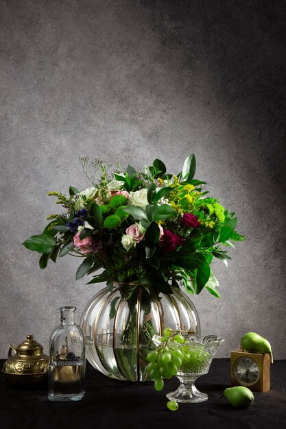 Blumenvase im Barock wie Fotografie