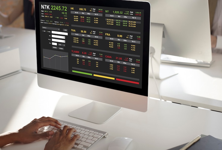 Kostenlose Foto börsenhandel forex finance grafikkonzept