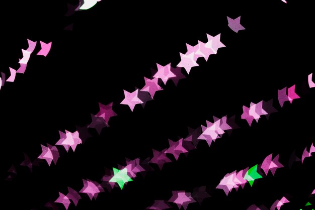 Bokeh-Hintergrund mit Lichtern in der Sternform
