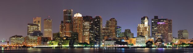 Boston-Nachtpanorama