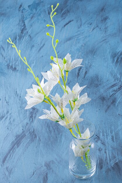 Bouquet von schönem Lilientiger in einer Glasvase.