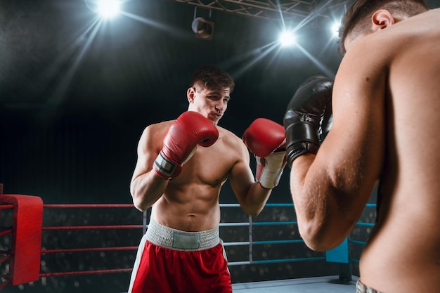 Boxermann kämpft im Ring