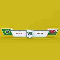 Kostenloses Foto brasilien vs wales