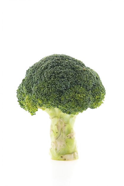 Broccoli mit weißem Hintergrund