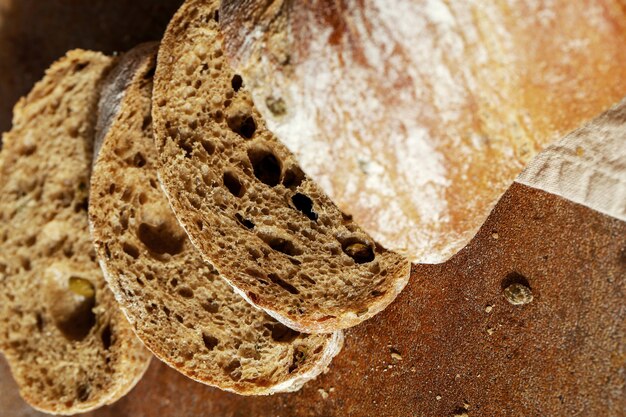 Brot auf einem Tuch