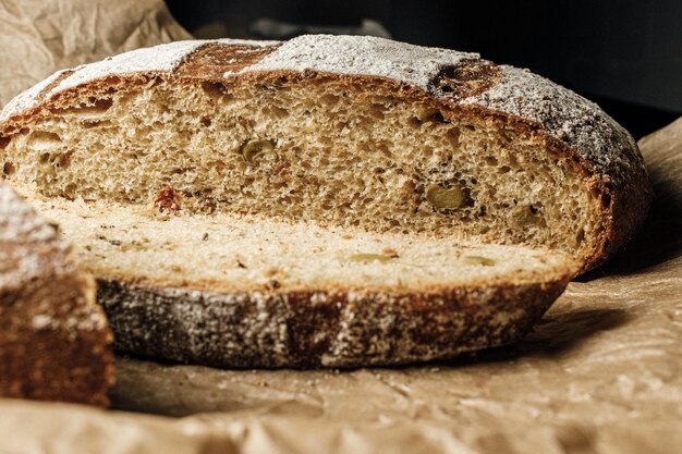 Brot für Menü im Restaurant