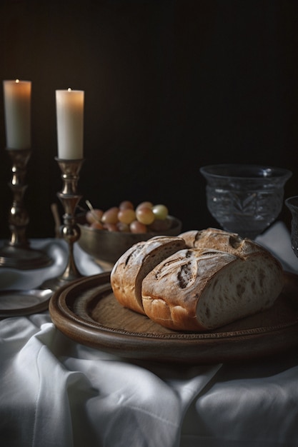 Brot und Wein für religiöse Zeremonien