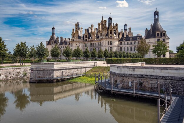 Chambord Frankreich Schloss Chteaux See Kostenlose Foto