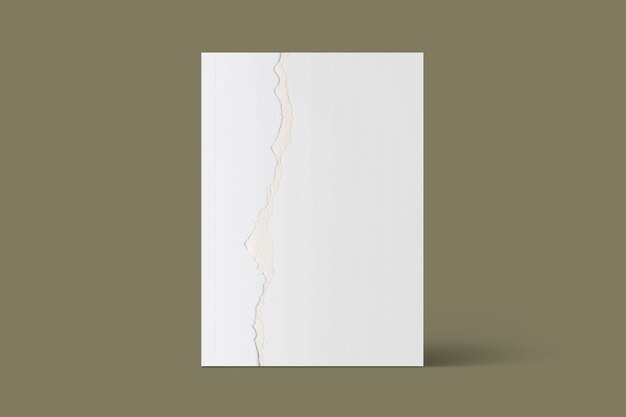 Bucheinband zerrissenes Papier Basteln im minimalistischen Stil