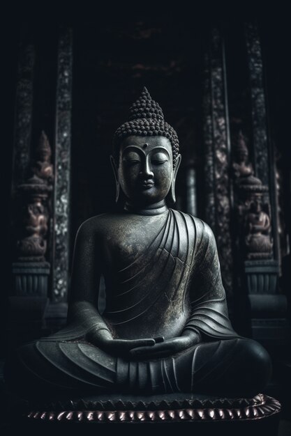 Kostenloses Foto buddha-statue für spiritualität und zen