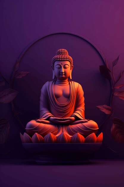 Buddha-Statue im Studio
