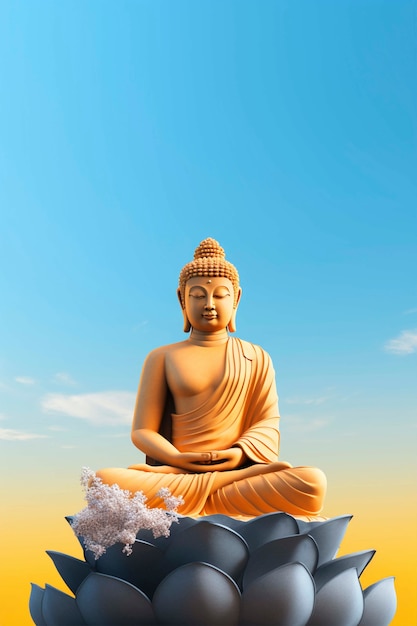 Buddha-Statue in der Natur