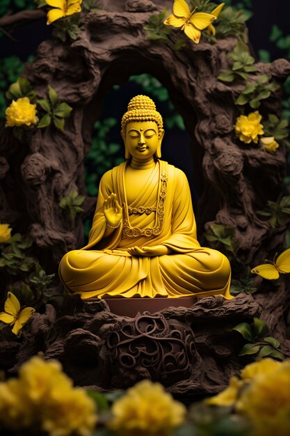 Buddha-Statue in der Natur