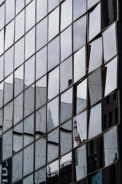 Kostenloses Foto bürogebäude der modernen architektur der nahaufnahme