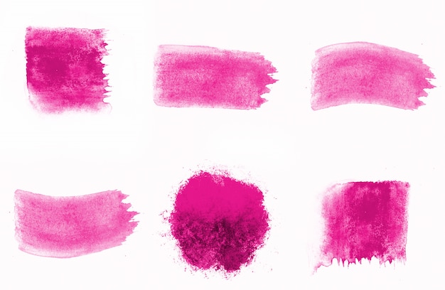 Bürstenzusammensetzung von dunklen rosa aquarellen