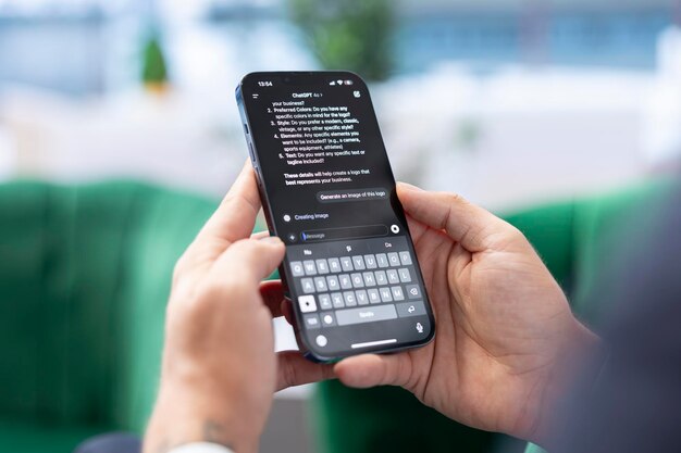 Bukarest Rumänien 30. Juli 2024 Boss benutzt den virtuellen Assistenten der KI