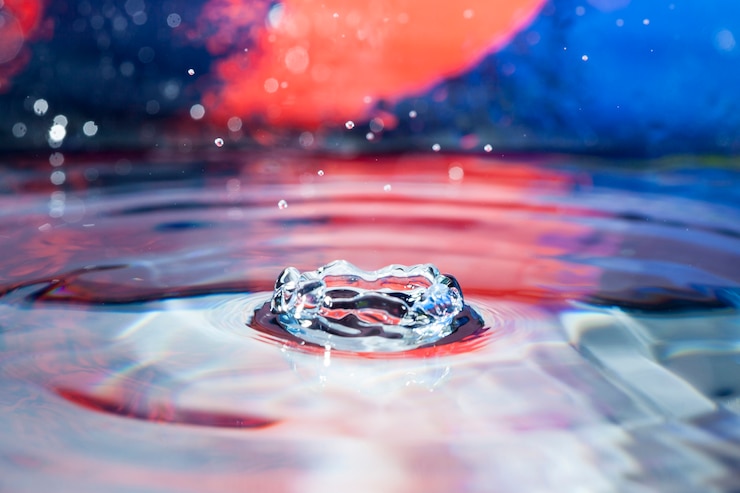 Kostenlose Foto bunte hintergrund mit wasseroberfläche
