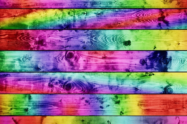 Kostenloses Foto bunte holz-textur