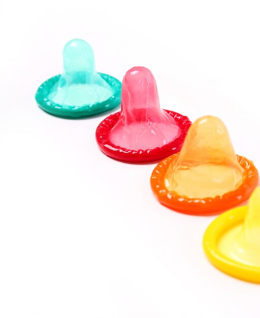 Bunte Kondome