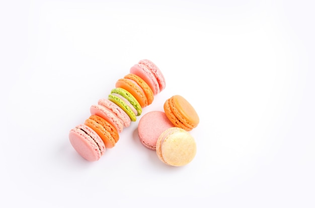 Bunte leckere Macarons