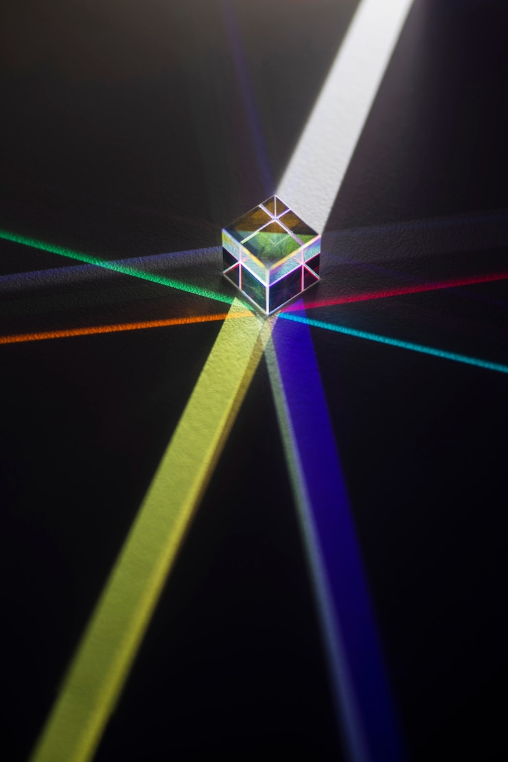 Kostenlose Foto bunte lichtprismen