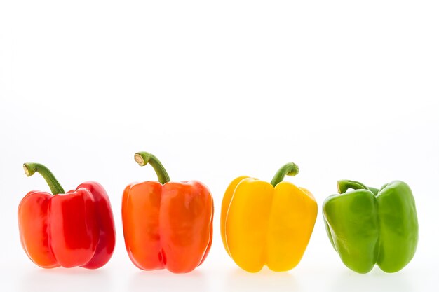 Bunte Paprika Sammlung