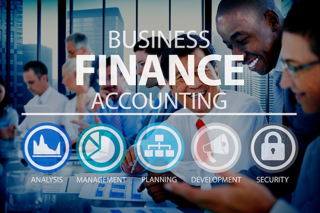 Business Accounting-Finanzanalyse-Management-Konzept