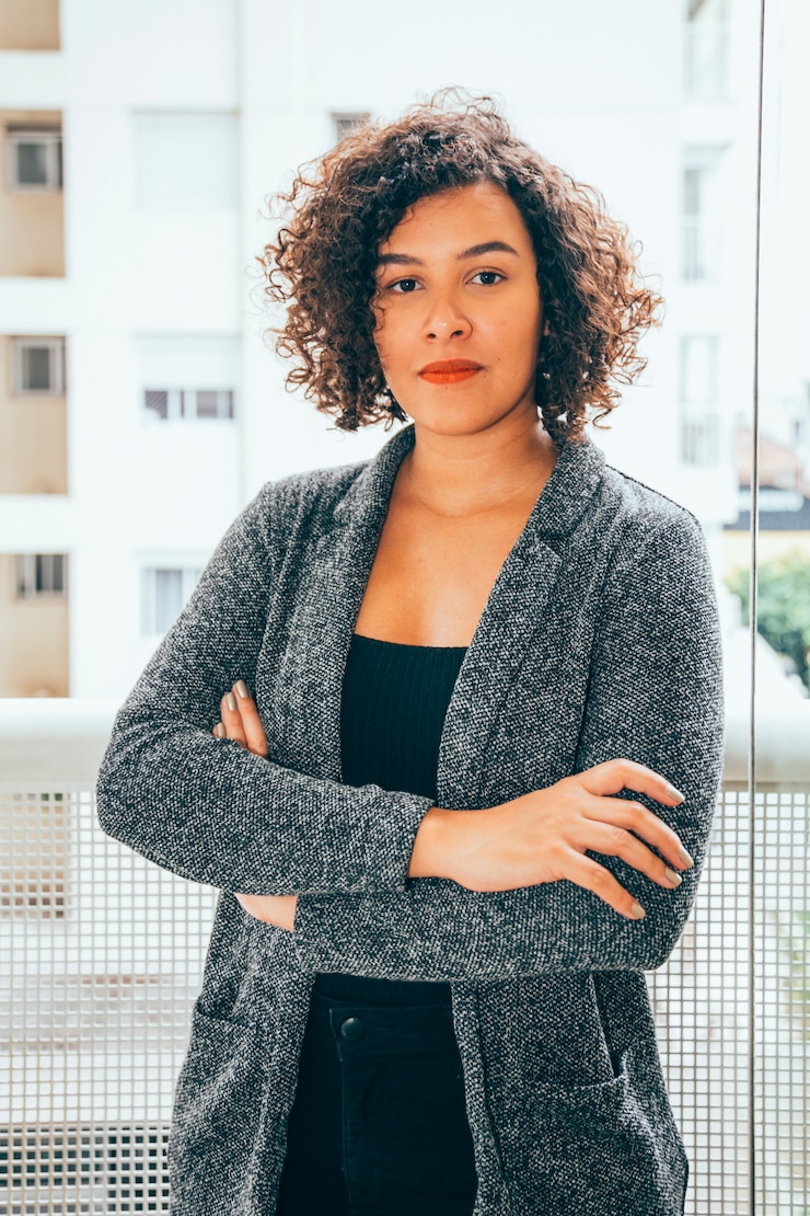 Kostenlose Foto business-frau arbeitet zu hause