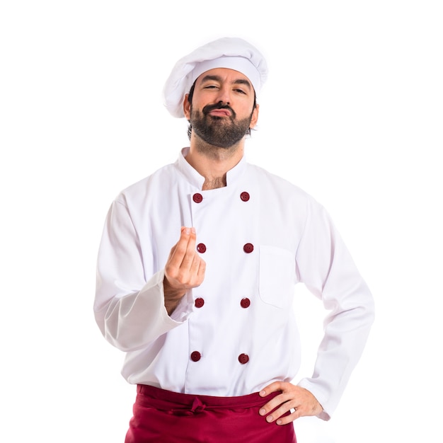 Chef tut italienische Geste