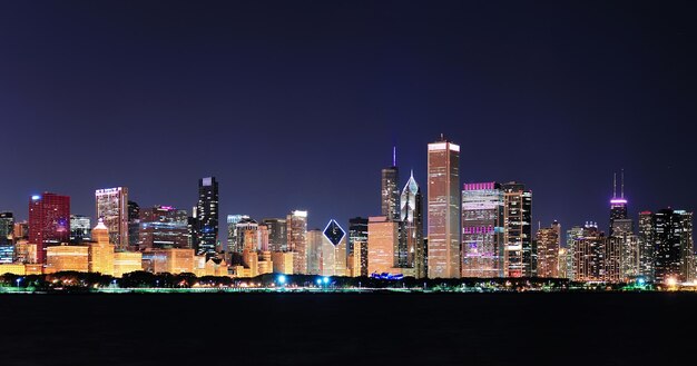 Chicago-Nachtpanorama