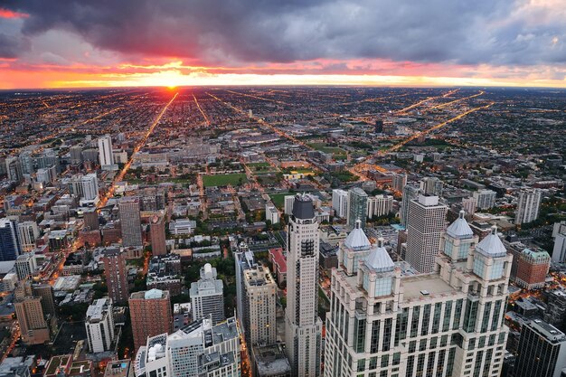 Chicago-Sonnenuntergang