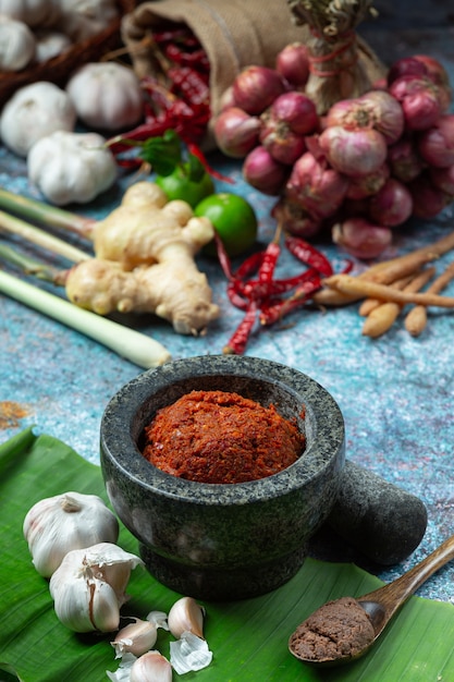 Chili Curry und Gewürze thailändisches Essen