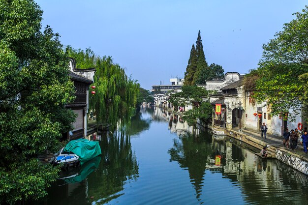 China Landschaft Haus Straße Wände Struktur