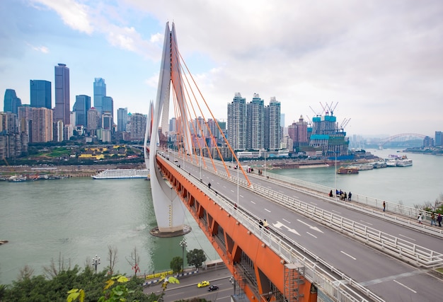 China reisen Wasser Panorama Hafen