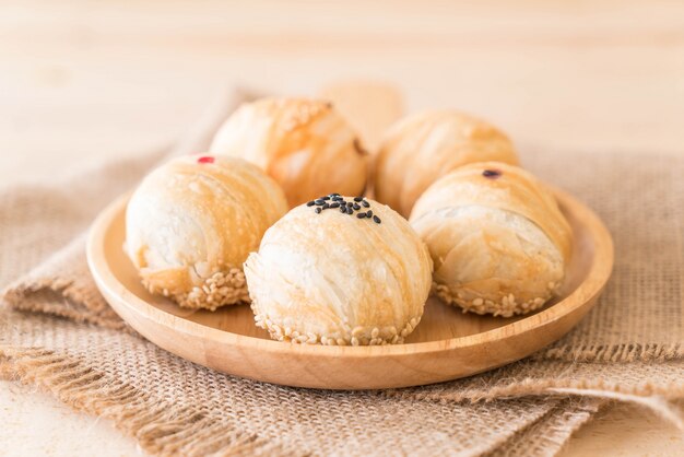 Chinesische Gebäck-Mung-Bohne mit Eigelb