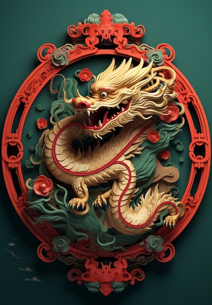 Chinesische Neujahrsfeier mit Drachen