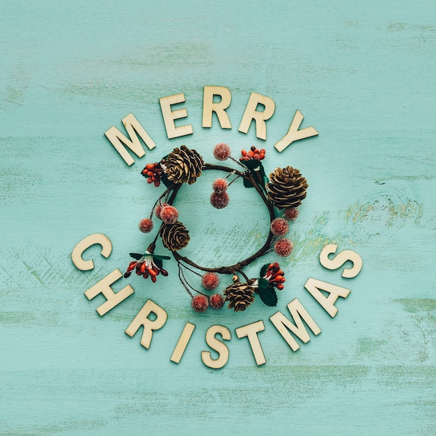 Kostenloses Foto circular dekoration für weihnachten